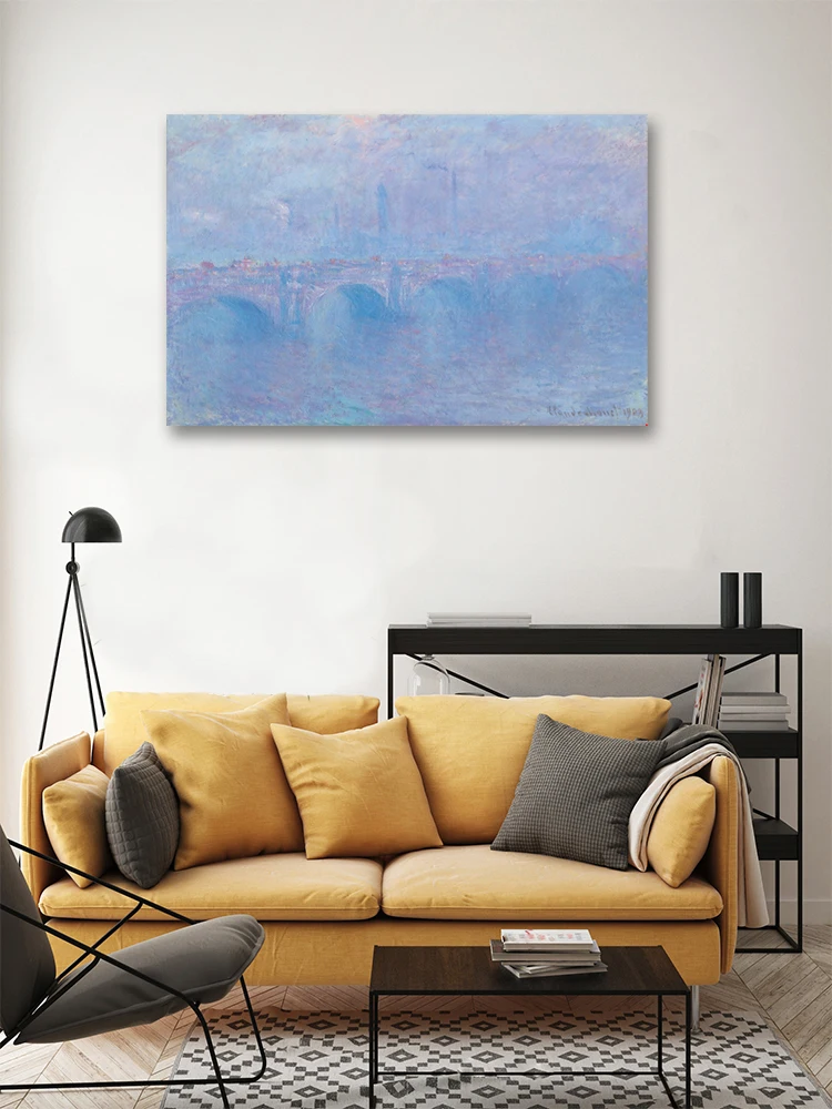 Клод Моне Мист Вотерлоо эффек из брууиляра Репродукция картины маслом