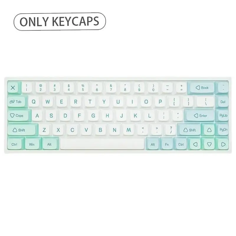 Кепка для ключей s BPT XDA Ice Crystal Mint Keycap Dye-sub на английском языке Персонализированная