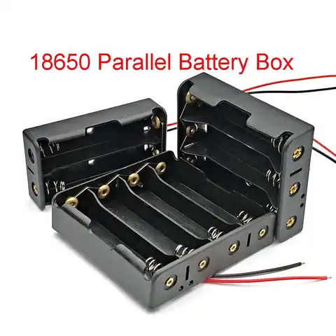 18650 чехол для внешнего аккумулятора s 1X 2X 3X 4X 18650, чехол для хранения 1, 2, 3, 4, 18650 параллельный батарейный отсек