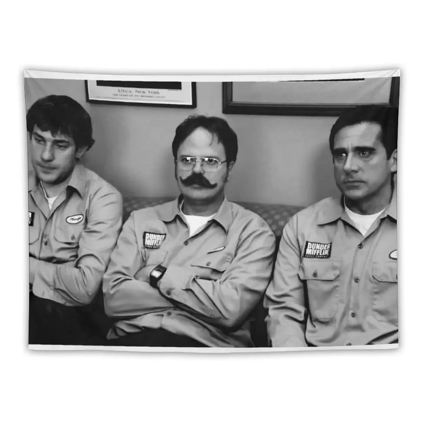 Гобелен Джим Дуайт и Майкл у Утика украшения для комнаты эстетический декор