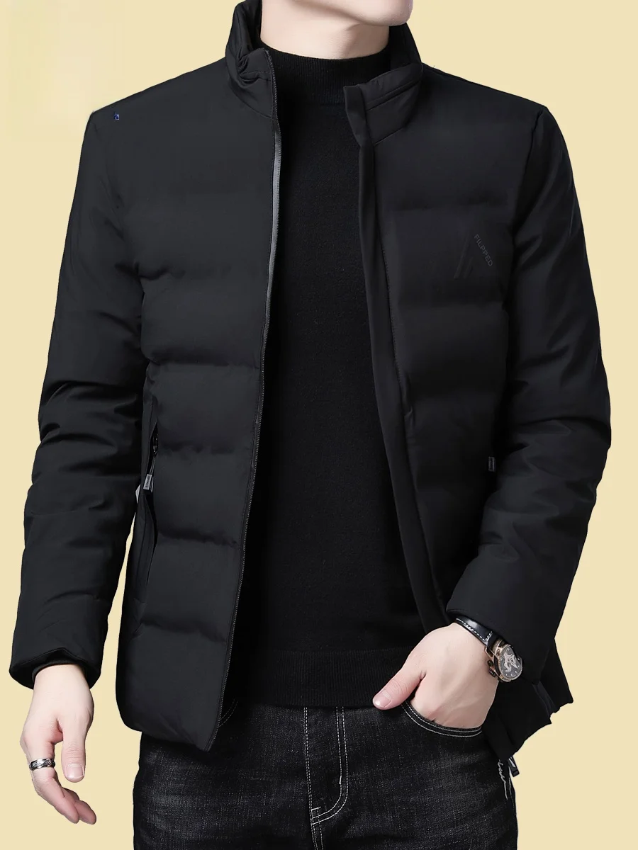 Мужская короткая куртка Romon на хлопковой подкладке новинка 2024 зимняя теплая