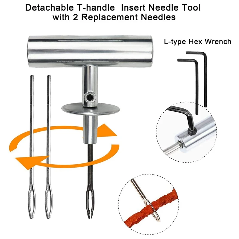 87 шт. комплект для ремонта автомобильных шин сверхмощный инструмент бескамерных