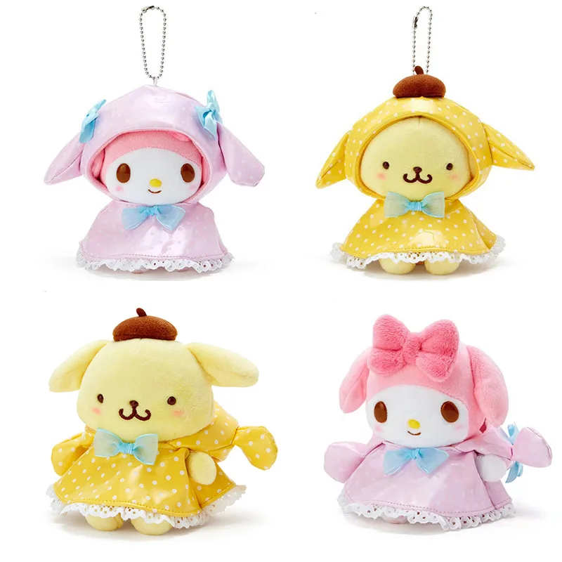 

Sanrioes Cinnamoroll My Melody Kuromi плюшевые игрушки украшения дождевик плюшевая кукла кавайная аниме мультяшный подарок