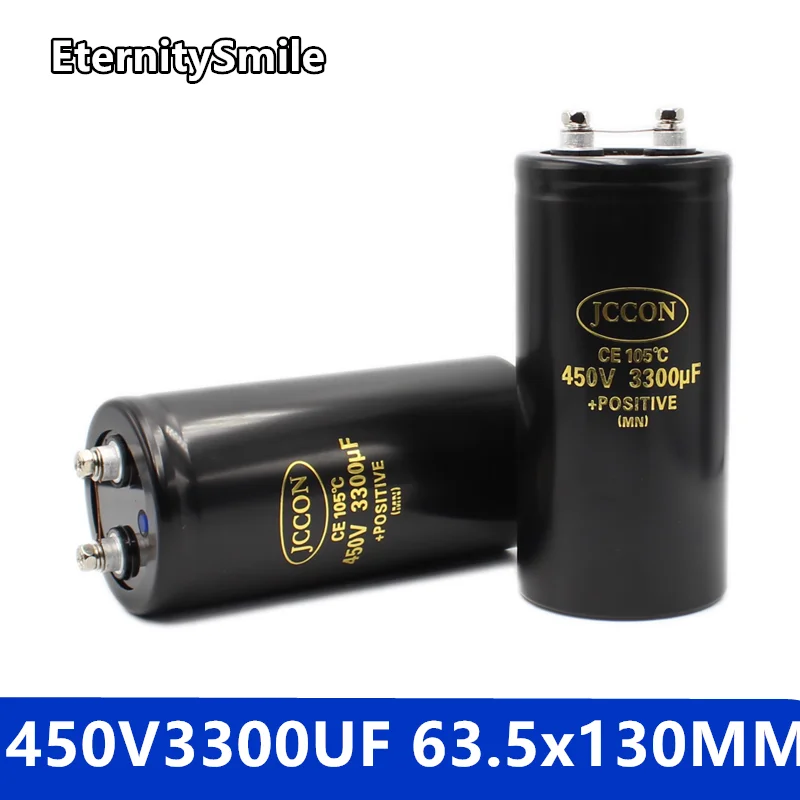 

450V3300UF 63.5x130MM MFD Aluminum Screw Audio Filtering Electrolytic Capacitor 105℃ CD136 Bolt Capacitors 3300UF