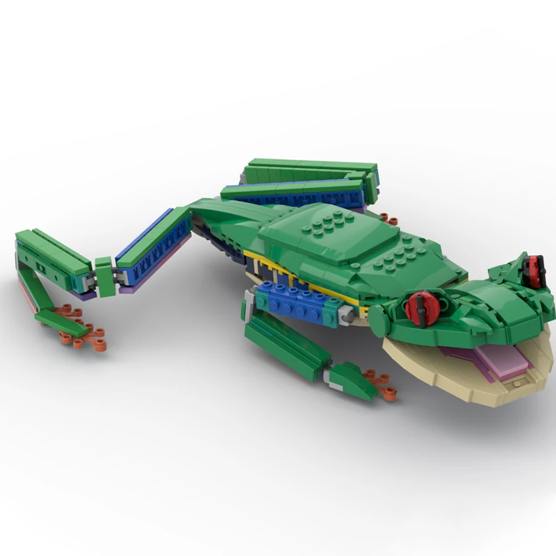 Набор для сборки 468 деталей MOC: Креативная модель красноглазой древесной лягушки, конструктор DIY, идеи для сборки, подарок, коллекционный набор, декор для дома (art.: 3920daf5be930) - 3920daf5be930