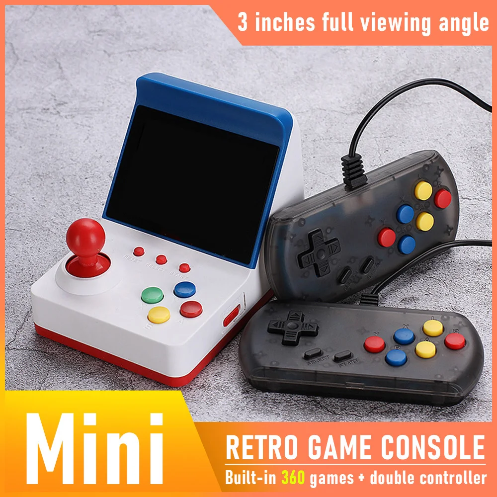 

3inch 8Bit Portable Retro Mini Arcade Station Handheld Game Console Built-in 360 Video Games Classic Family TV F C Game Console