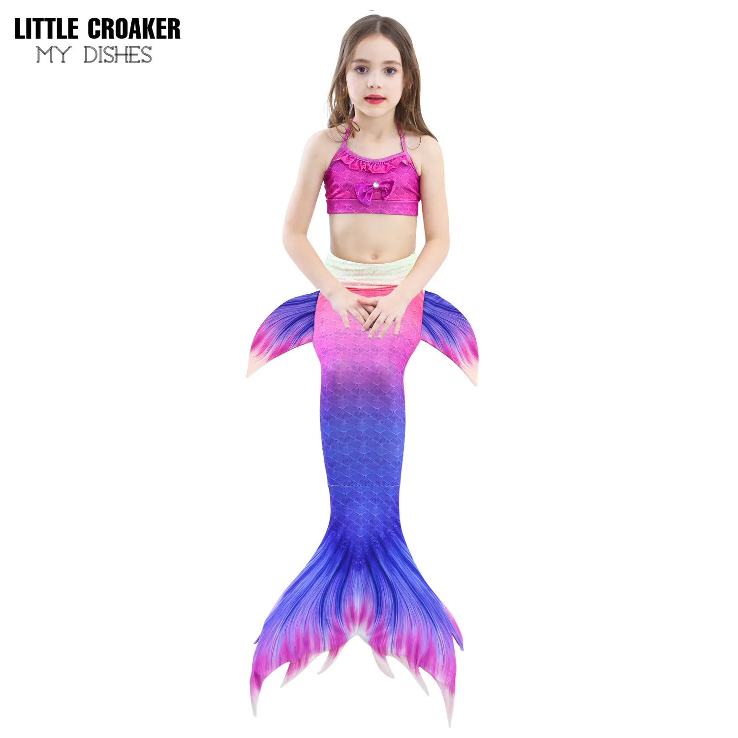 

Платье принцессы Ариэль с маленькой русалочкой для девочек, платье с блестками, бальное платье, платье для выступления, детский нарядный ко...