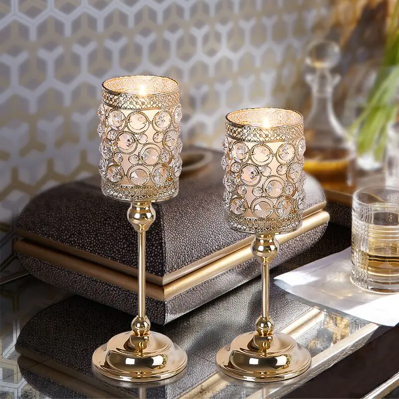 

Romantic Pillar Candle Holder Modern Romantic Luxury Nordic Metal Candle Holders Wedding Decoration Table Bougeoir Home Decor 60