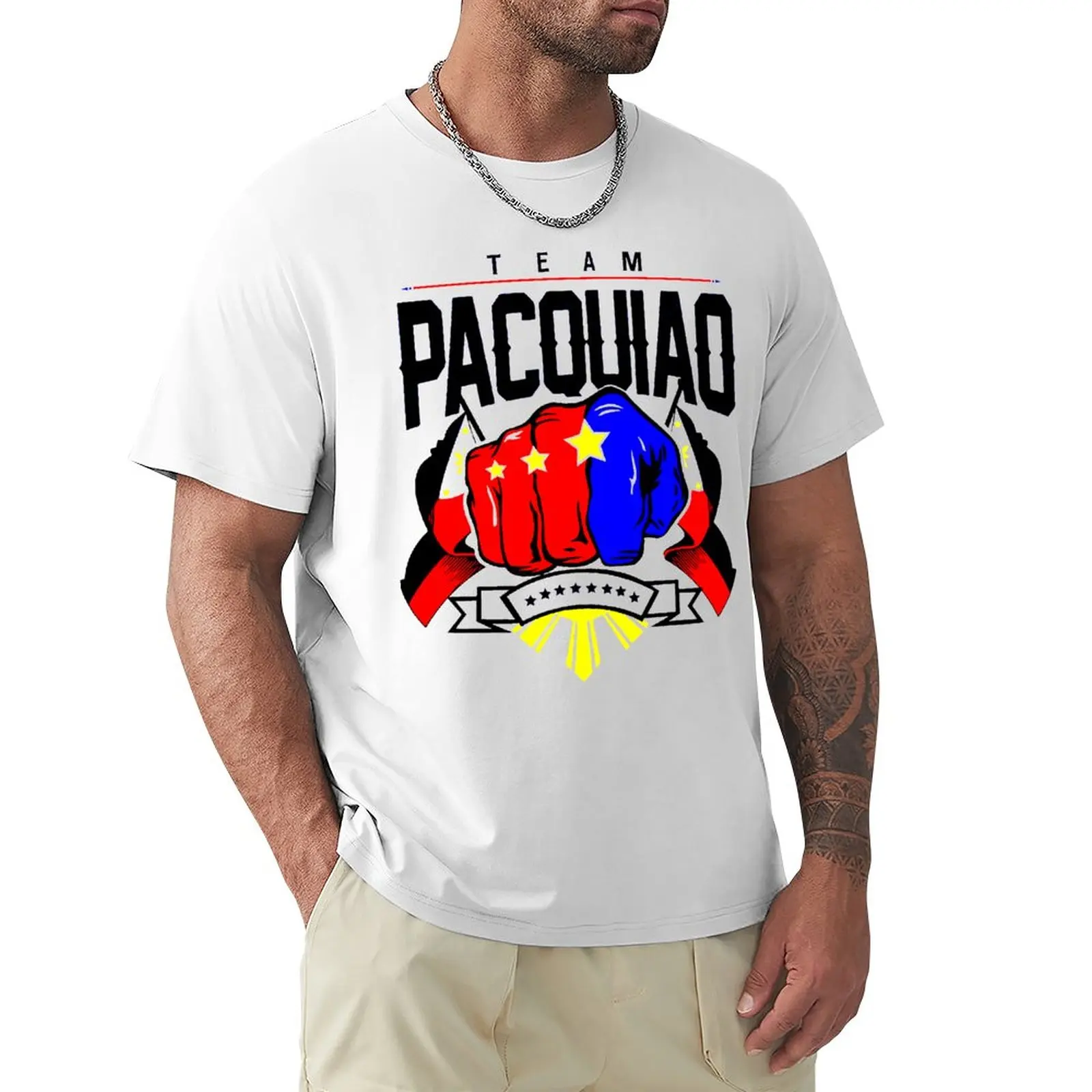

Championship Philippines 23 Mannys And Pacquiaos Boxing Movement Graphic Cool top Quality Top Tee Fitness Eur Size