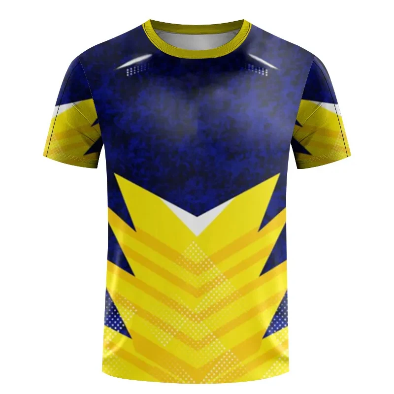 

Мужская многоцветная быстросохнущая Спортивная футболка с коротким рукавом с принтом, Джерси для спортзала, футболка для фитнеса, женская футболка для бега, дышащая спортивная одежда