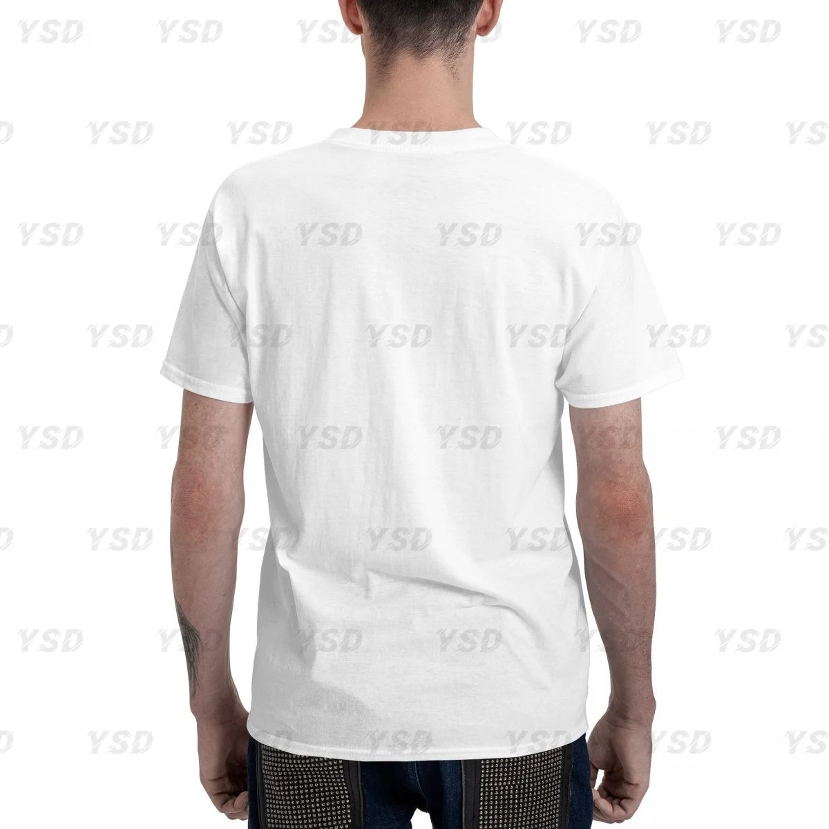 Ranma Saotome Men's Cotton tight fitting sports T-shirt Breathable Oversized print Tee shirt