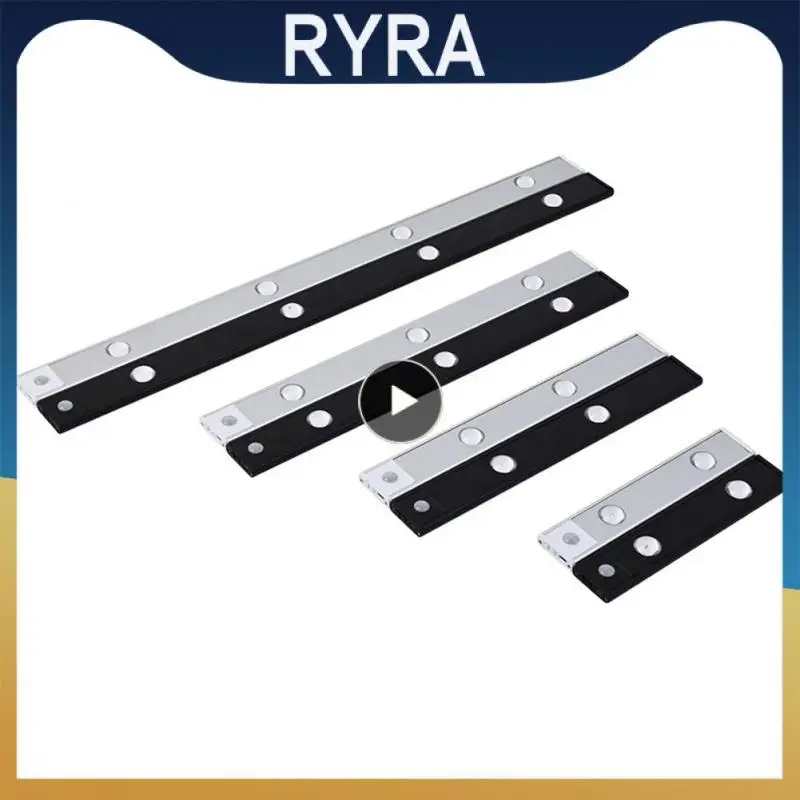 

Usb Under Cabinet Lamps 20/30/40/60/80cm Bedroom Bedside Bathroom Night Light Wardrobe Cabinet Light Corrugated Light Bar