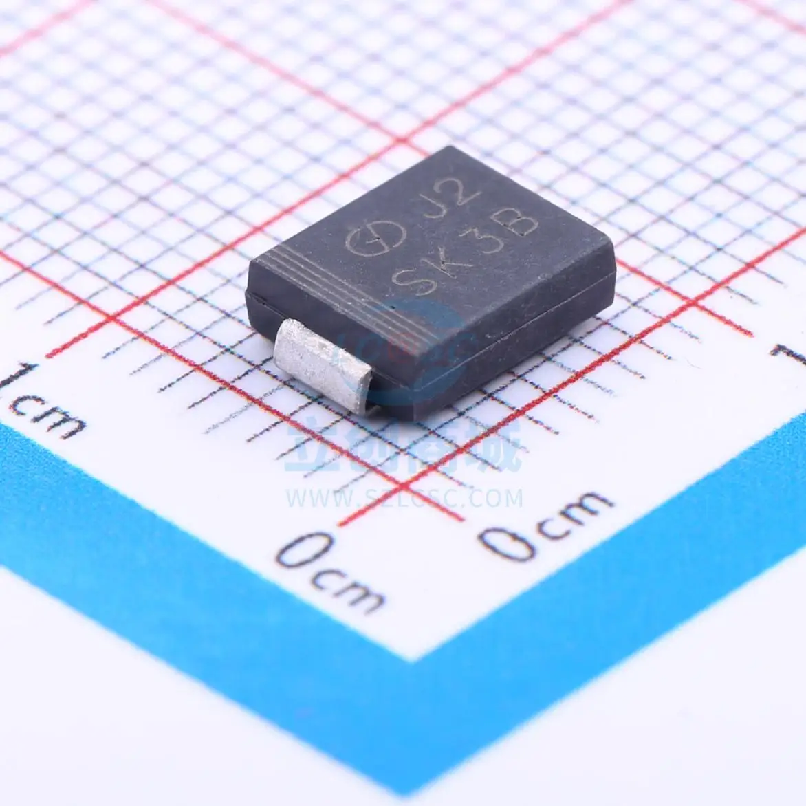

free shipping 90V 3A 790mV@3A SK3B 10PCS