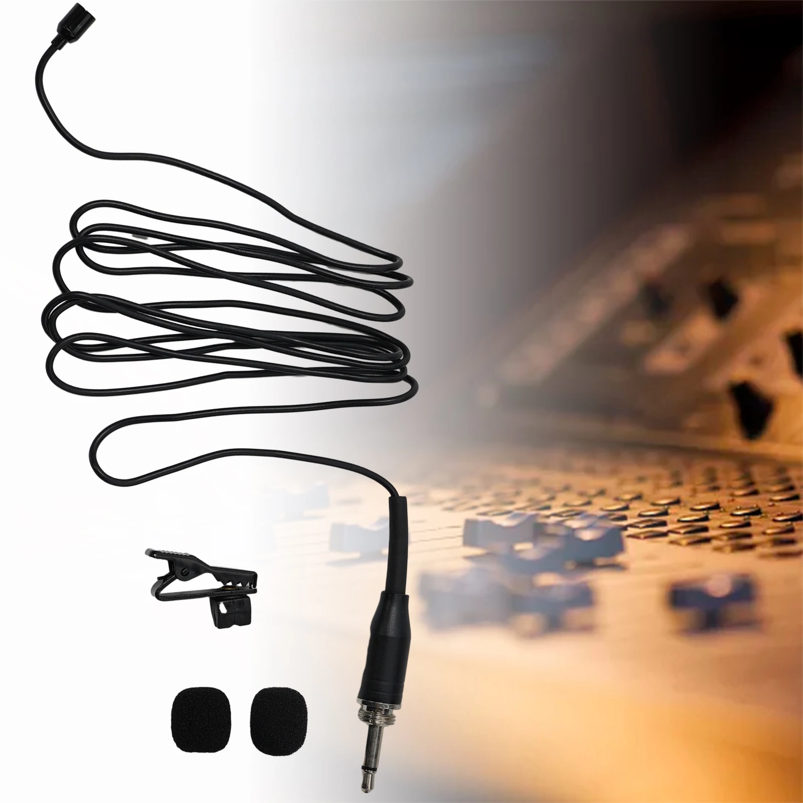 

1pc Microphone Lavalier Lapel Mic Detachable Tie-clip Omnidirectional Condenser Cartridge Music Instruments Accessories