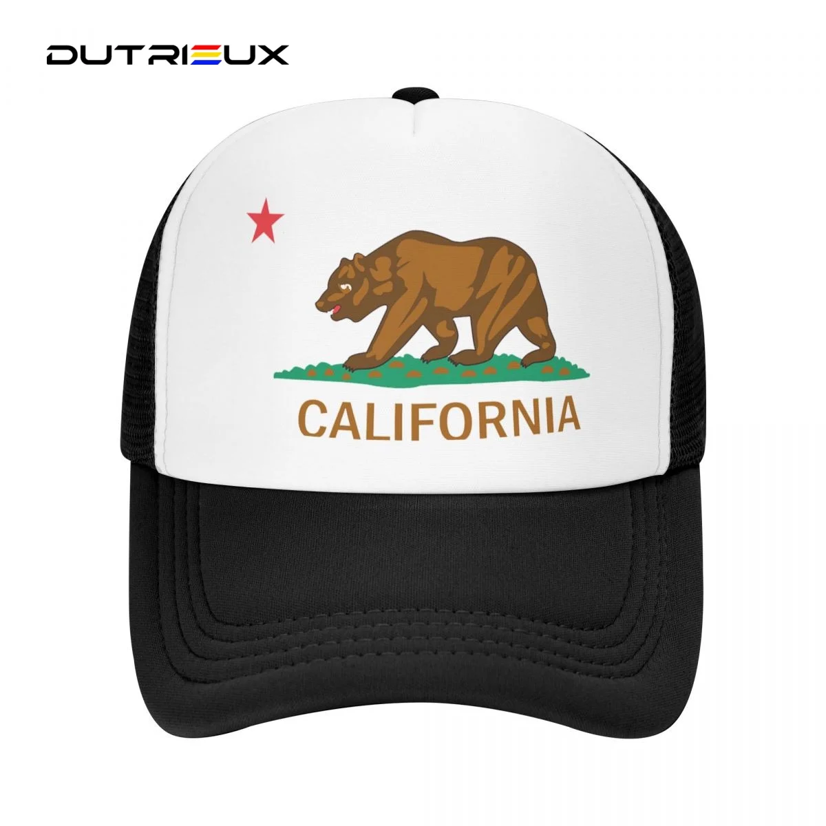 

California Bear Flat Baseball Caps Men Snapback Hats lovers Trucker Caps Women Breathable Mesh Visor Bones