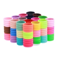 50100pcs solid color rubber bands ponytail holder gum headwear elastic ring hair bands styling hair accessories braiding tools