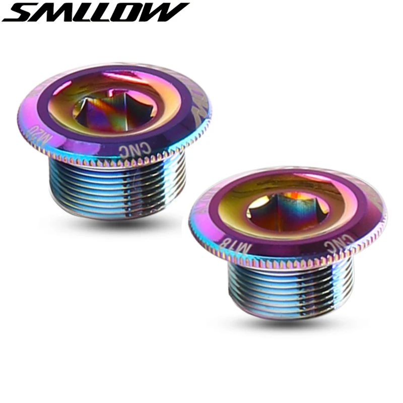 M18/M20 Crank Cover Screw Cap M20 MTB Crankset Cover Aluminum BMX Road Bike Arm Bolt Mountain Bike Parts Accessories