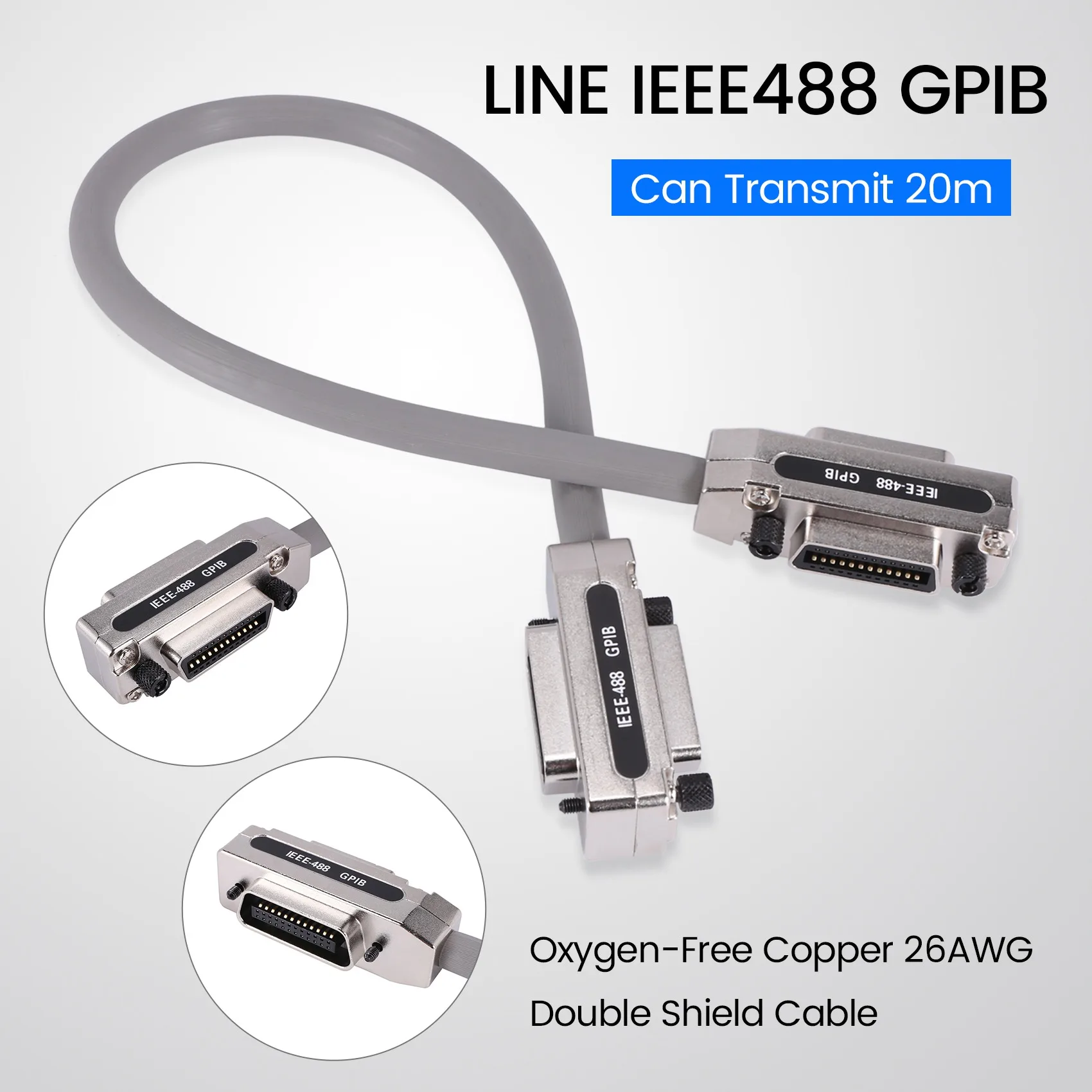 

0.5M IE488 Gpib Data Cable Industrial-Grade Communication Transmission Cable Terminal Pci Industrial Control Cable