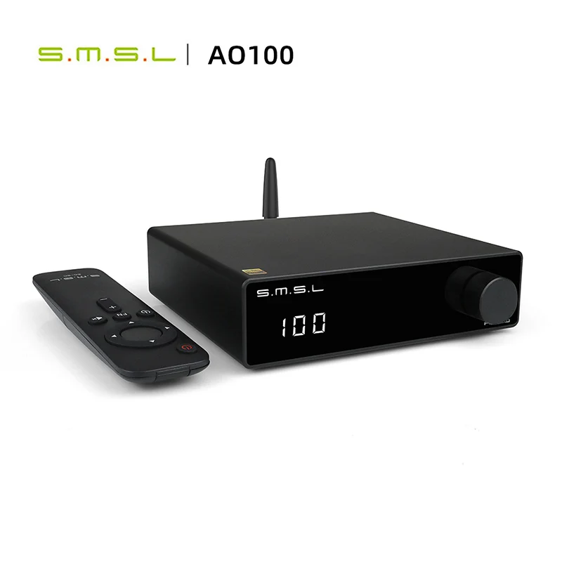 SMSL AO100 усилитель мощности 70 Вт * 2 Bluetooth 5 0 сабвуфер pre out для 2.1 системы EQ режимы MA12070