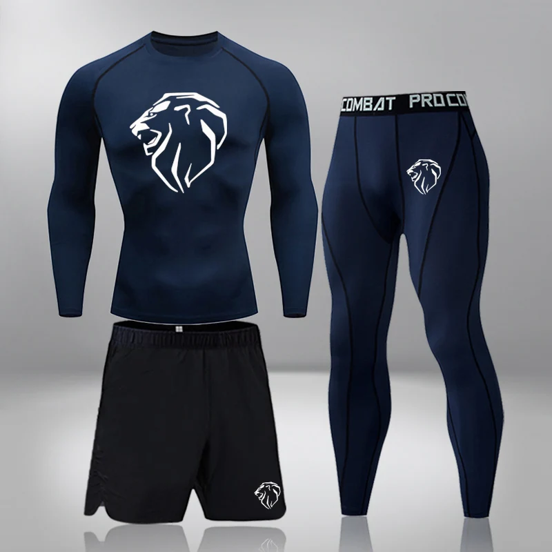 

Running Compression Sport Suits Basketball Tights Clothes Gym Fitness Jogging Sportswear Quick Dry Men's Thermal Underwear Sets