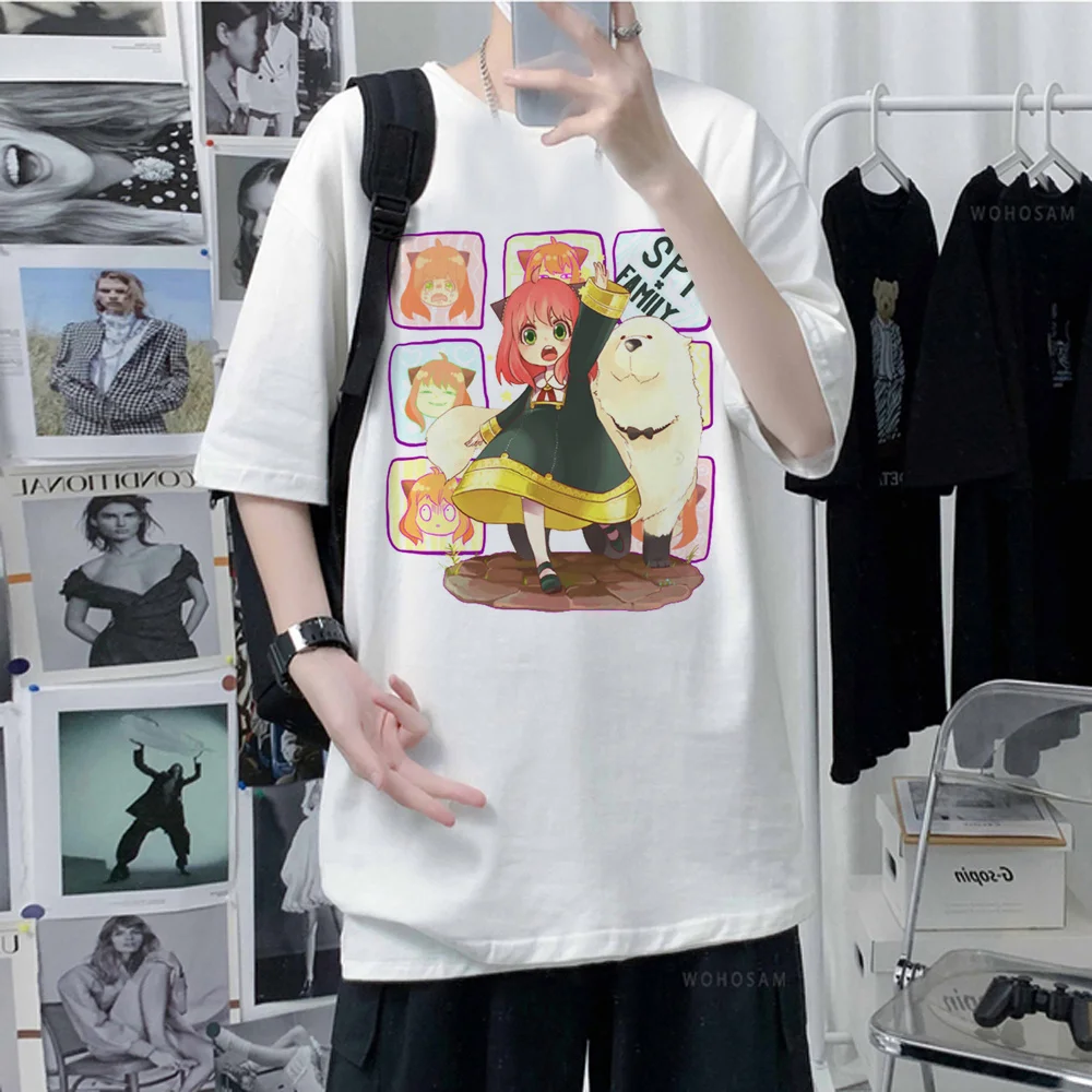 

Шпионские Семейные футболки для мужчин, манга, забавная Мужская футболка y2k, японская модель