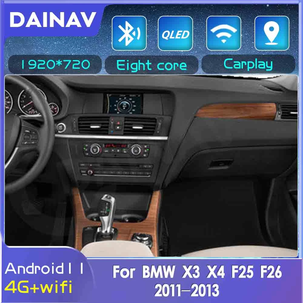 

CarPlay 256 ГБ 2 Din Android 11 автомобильный стерео видеоплеер для BMW X3 X4 F25 F26 2011-2013 система NBT автомобильное радио Авторадио головное устройство