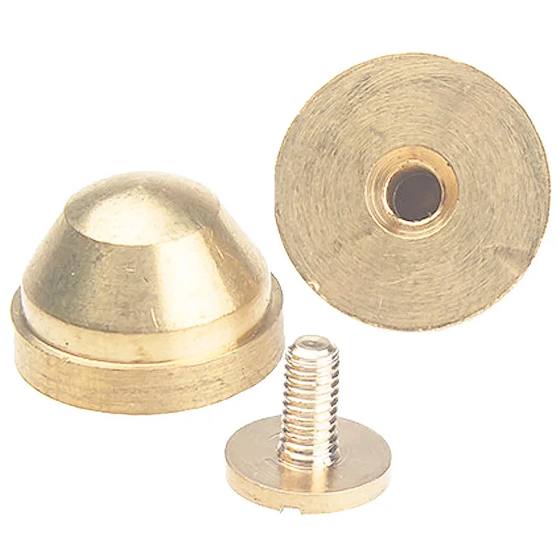 

5 шт. круглая головка, твердая латунь, шпилька, пятна, задняя отвертка для самостоятельной сборки, кожаный мешок, винт, заклепки для ногтей, металлические аксессуары