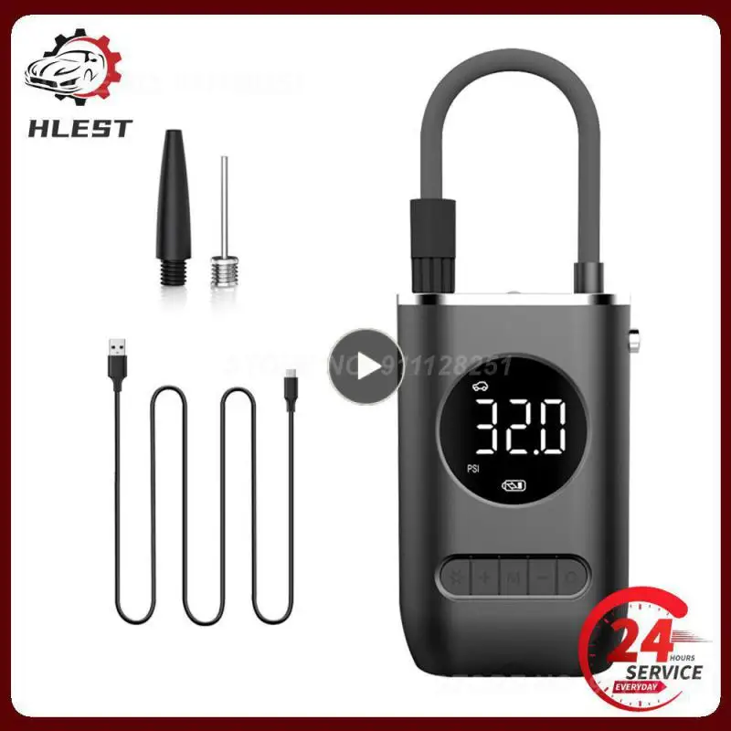 

1/2/3PCS Electric Inflator Pump Portable Mini Wireless Smart Digital Air Compressor Tire Pressure Detection For Car Bike