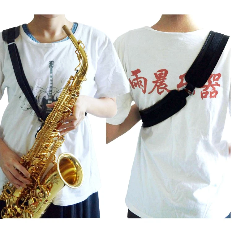 

Share Rain High quality sax one shoulder straps alto tenor soprano sax straps Leather material