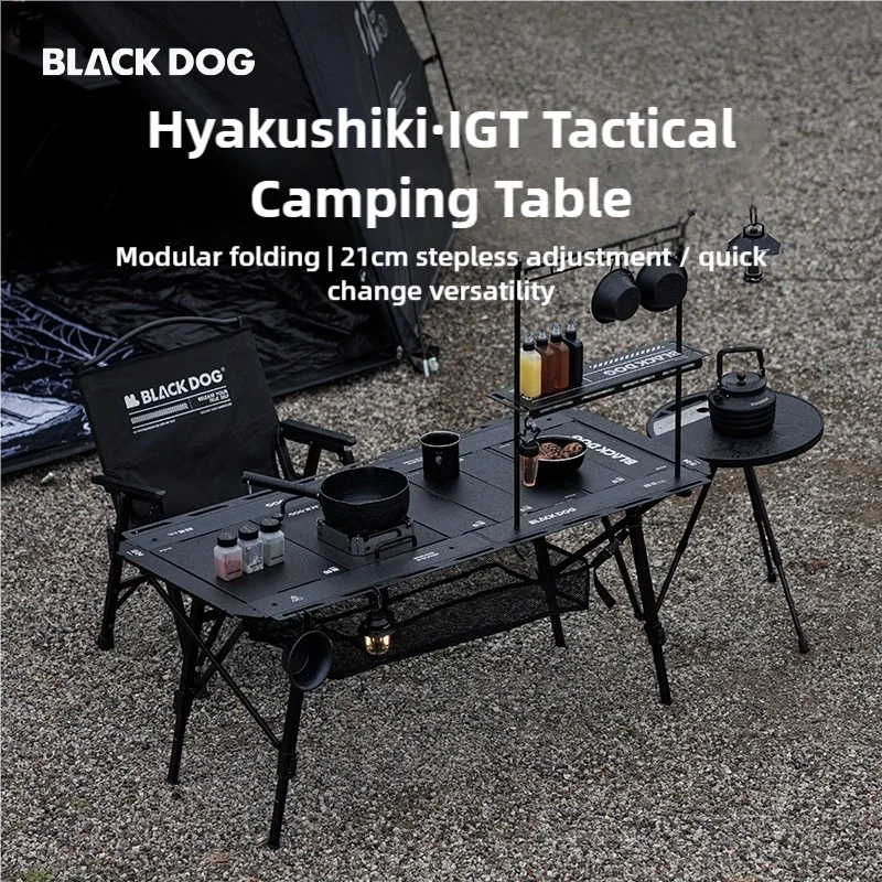 Фото BLACKDOG уличный складной стол IGT модульный отдельно стоящий стол портативный регулируемый алюминиевый походный стол быстрая установка №2