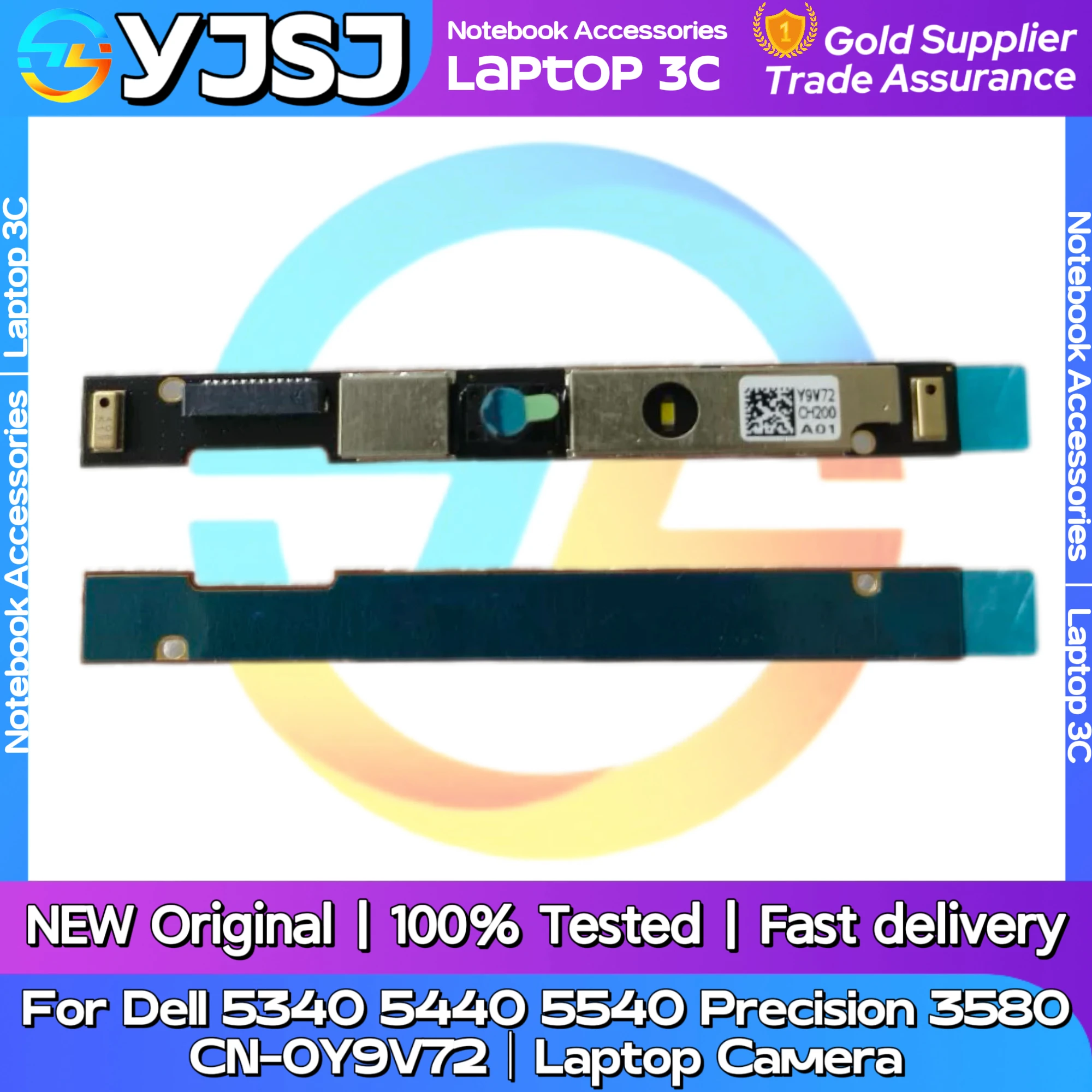 Фото Новая оригинальная камера для ноутбука Dell 5340 5440 5540 Precision 3580 CN-0Y9V72, модуль видеокамеры для ноутбука №1