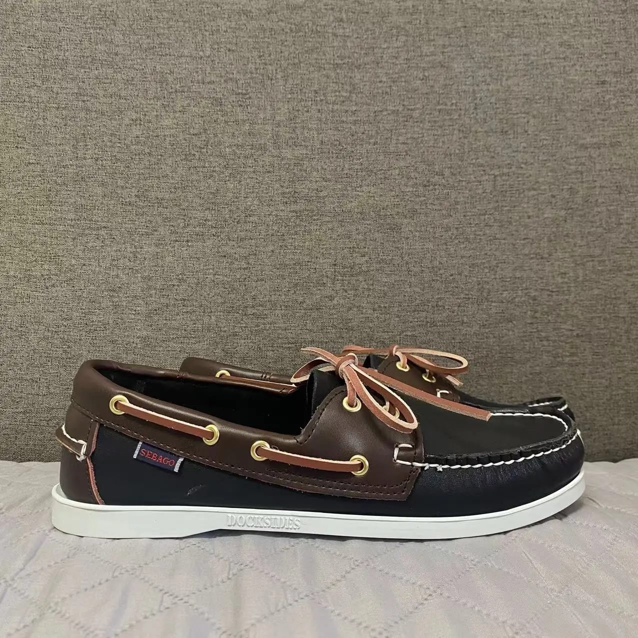 Мужские туфли SEBAGO Homme Authentic Docksides - топсайдеры из натуральной кожи премиум-класса с