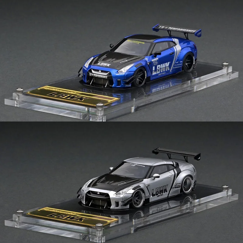 

Ignition IG wide body LBWK modified 1:64 Nissan R35 GT-R rear wing sports car simulation resin car model