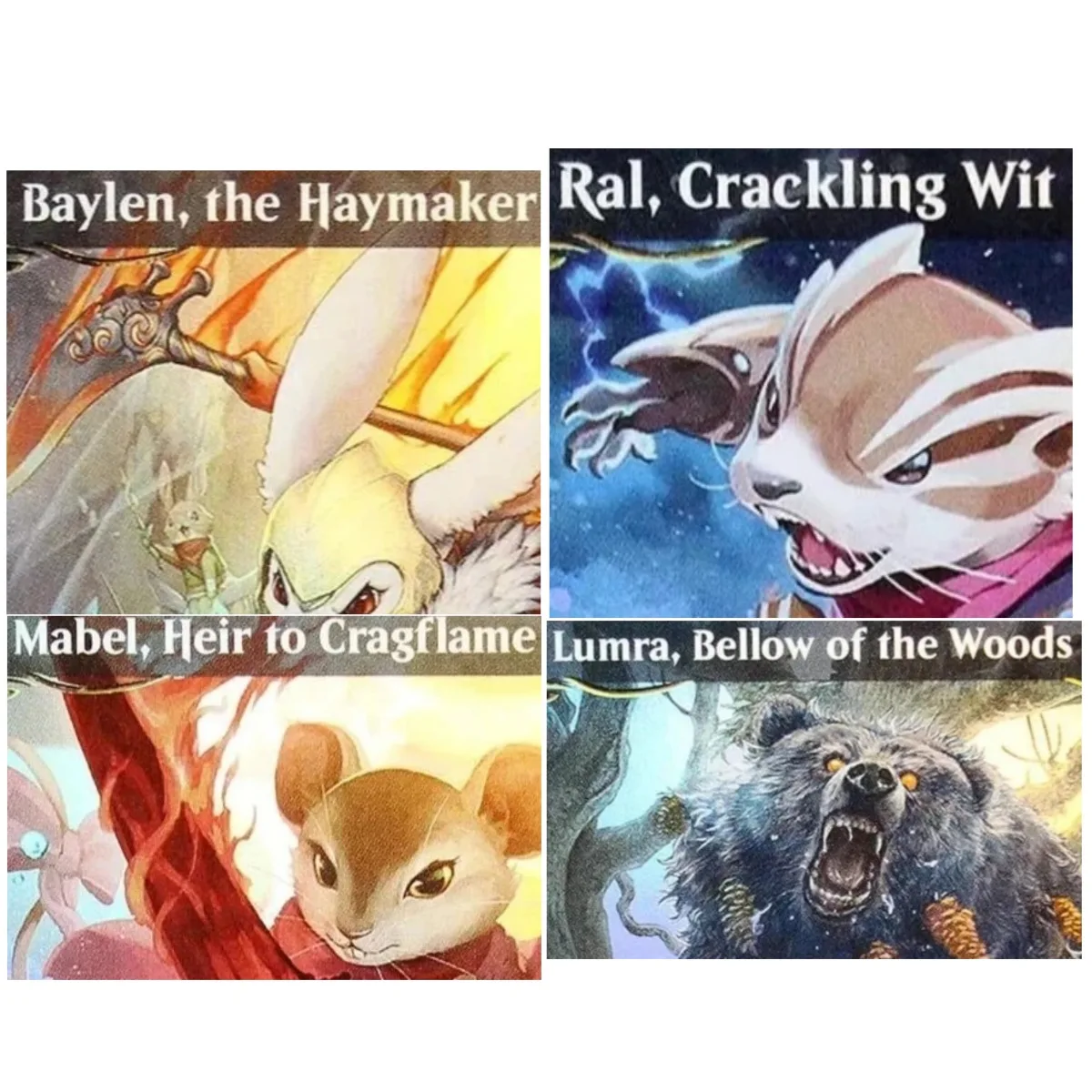 Фото Коллекционные карты RaisedFoil 'Ral, Crackling Wit/Baylen, the Haymaker' TCG: Волшебные прокси-карты высшего качества для настольных игр №1