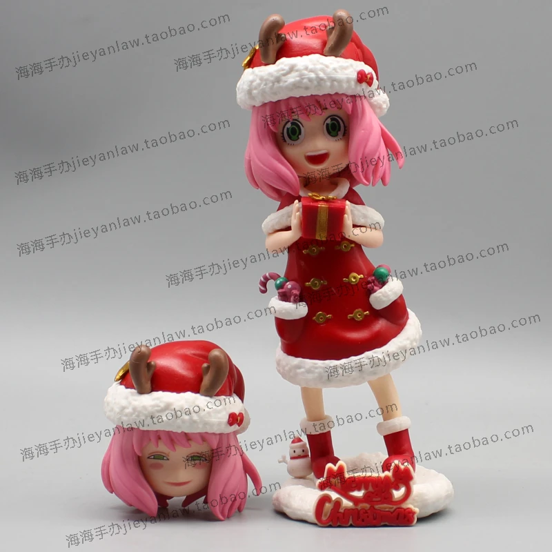 

16cm Spy X Family Anime Figure Christmas Anya Model Dolls Action Figurine Pvc Statue Doll Collectible Decoration Kawaii gift Toy