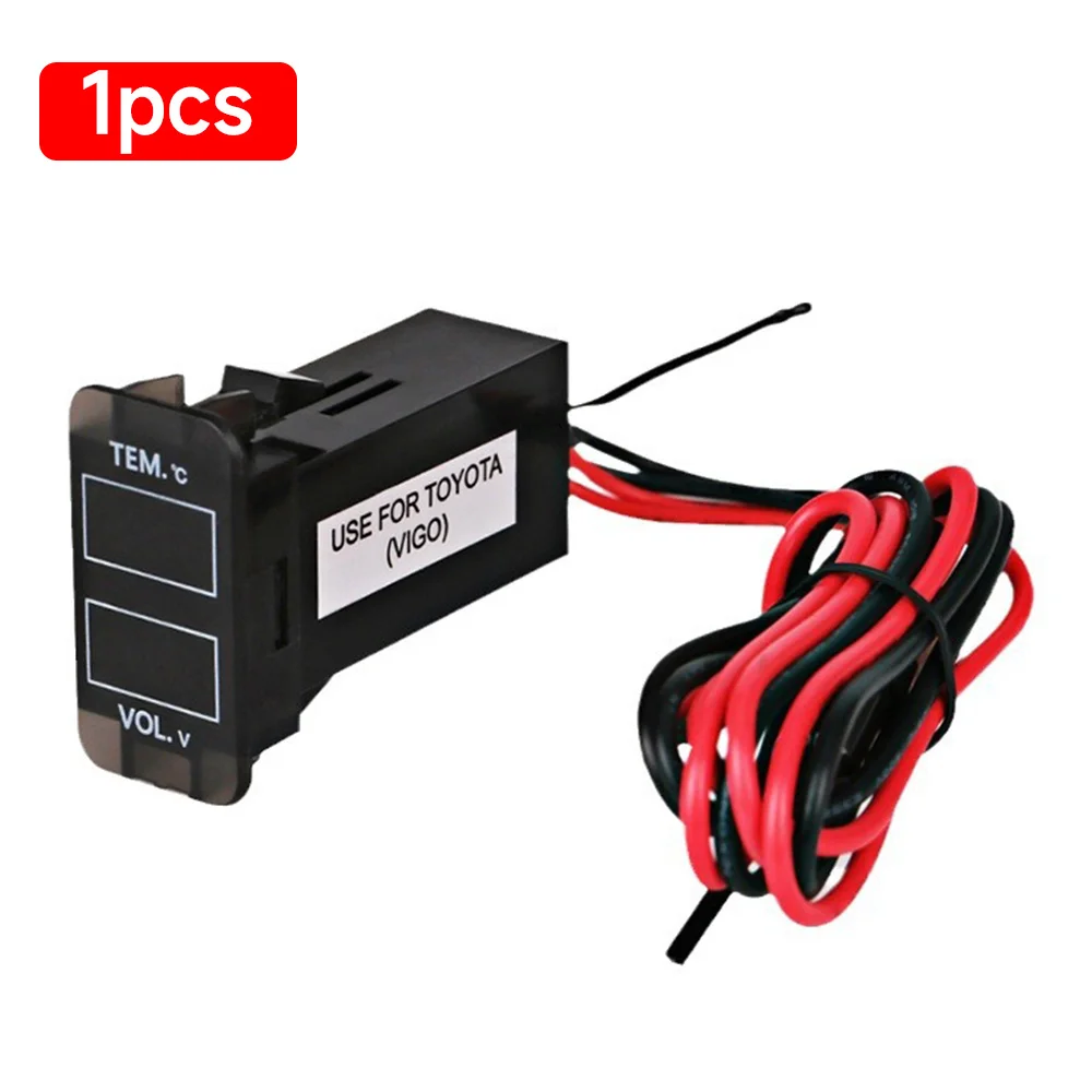 

Цифровой автомобильный вольтметр, измеритель напряжения с двойным дисплеем, 12 В/24 В