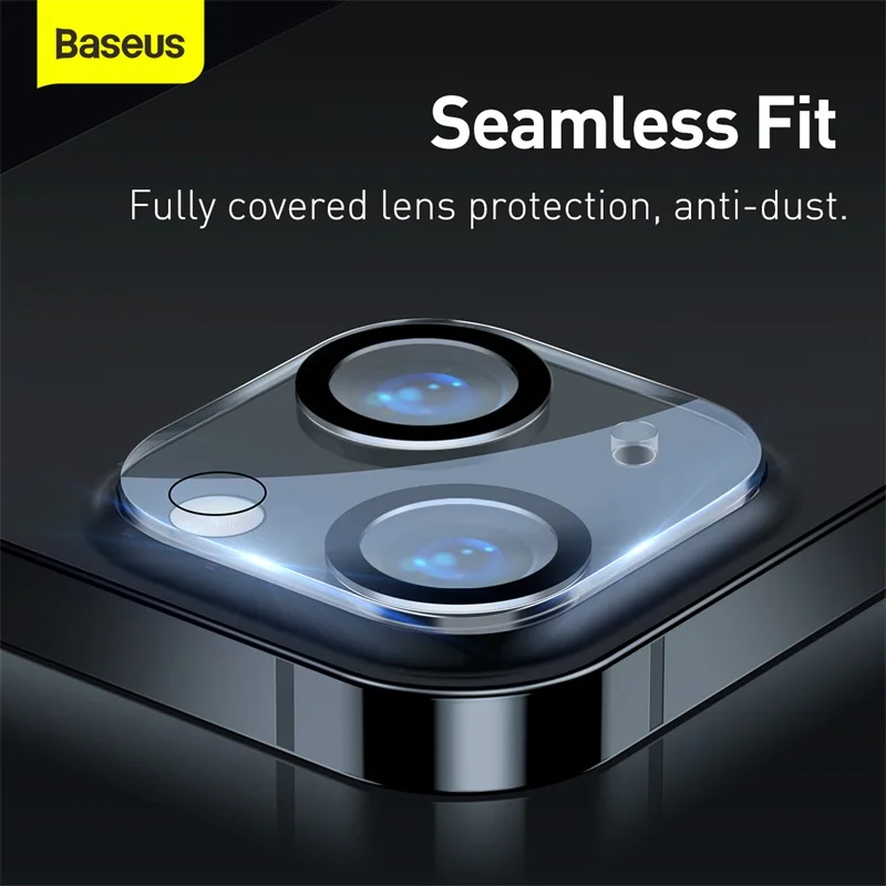 Baseus 2Pcs Camera Lens Protector For iPhone 13 14 Pro Max Tempered Glass Lens Glass For iPhone 13 14 Lens Protection Film