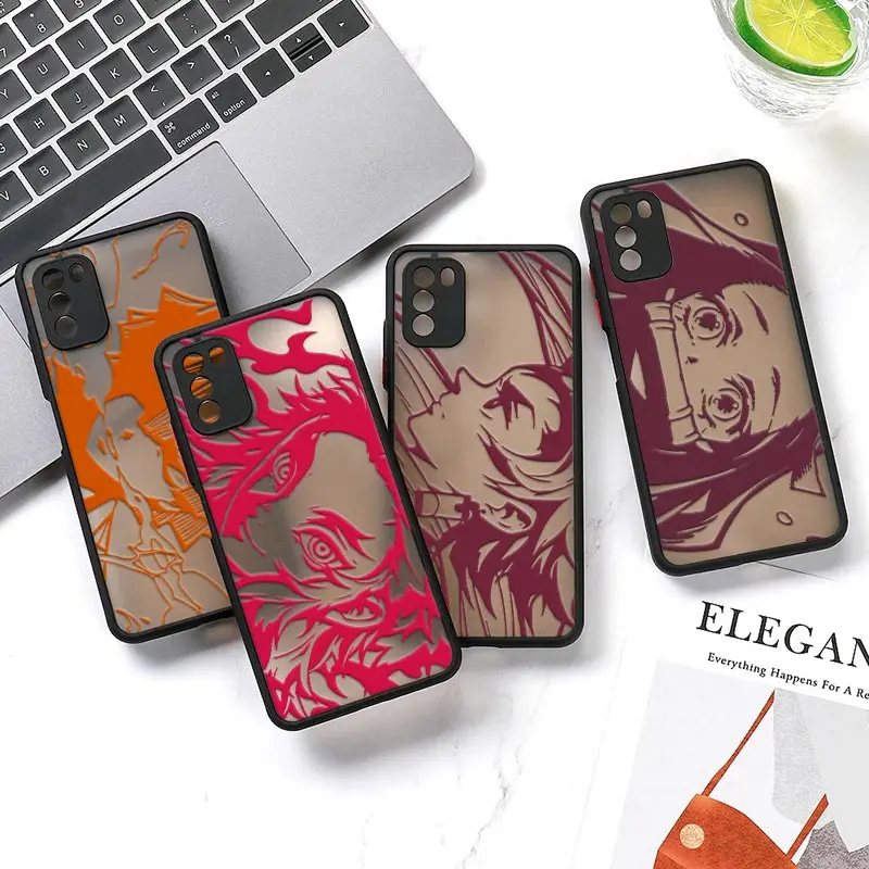 

Demon Slayer Mi 12T Pro Case For Xiaomi 12 11 Lite 5G NE 11T 10T 9 Kimetsu No Yaiba Cover Poco X3 X4 NFC F3 M3 M4 Pro Matte Case