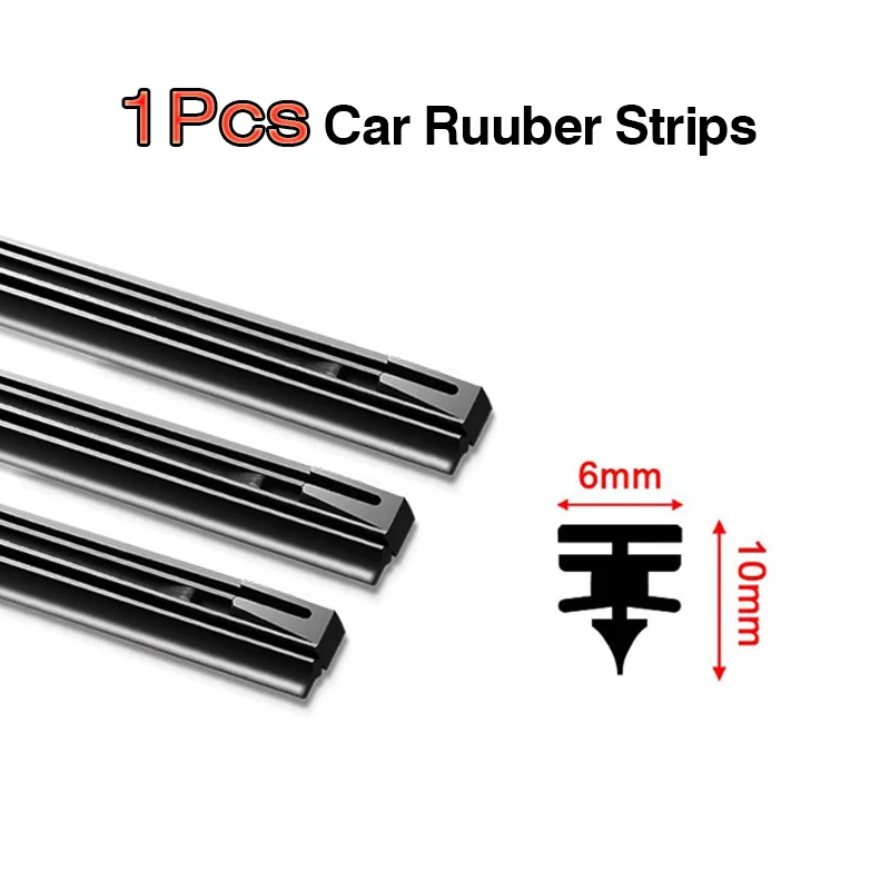 KAWOO 8 мм/6 мм Автомобильная щетка стеклоочистителя для лобового стекла вставка мягкая резиновая полоса (заправка) 14 