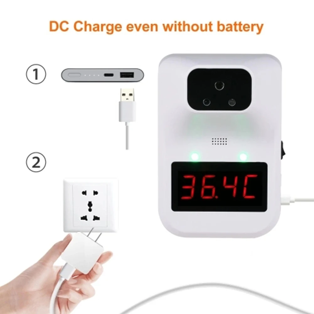 

USB Digital Display Wall Mounted Thermometer Infrared Screen Temperature Sensor Meter Instrument for Indoor Outdoor