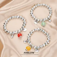 Anslow Fashion Jewelry 2023 New Charms High Quality Handmade DIY Men Beaded Bracelet For Couple Women Accessories LOW0814LB