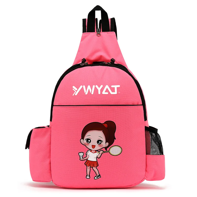 YWYAT Badminton Bag for 2 Rackets Polyester Boys Girls Kids Sports Badminton Racquet Cover Children Shoulder Backpack