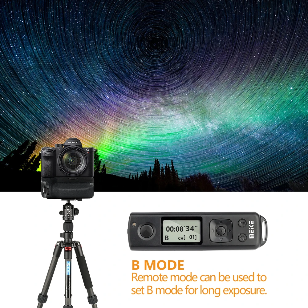 Meike MK-A7R IV Pro Пульт дистанционного управления с вертикальной батареей, сменная ручка VG-C4EM для камер Sony A7R IV A7 IV A9II A1 (art.: 3920cde50f2f8) - 3920cde50f2f8