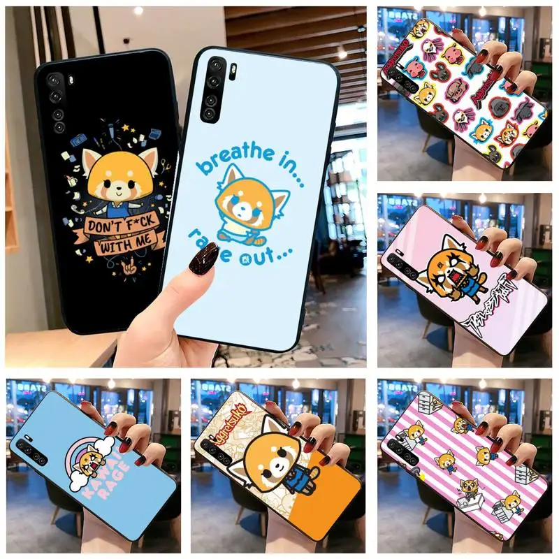 

Cartoon Aggretsuko Phone Case for Huawei P20 P30 P40 lite E Pro Mate 40 30 20 Pro P Smart 2020 P10