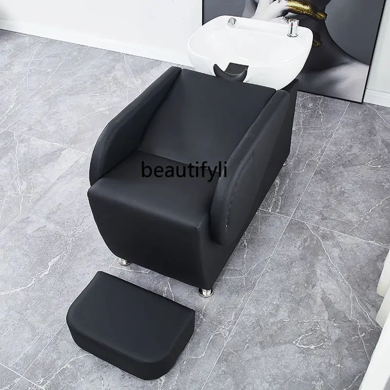 Кресло для парикмахерской с полулежачим шампунем