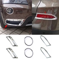 fit for bmw x3 f25 2011 2014 chrome car front fog light lamp rear tail fog light lamp cover trim car interior accessories