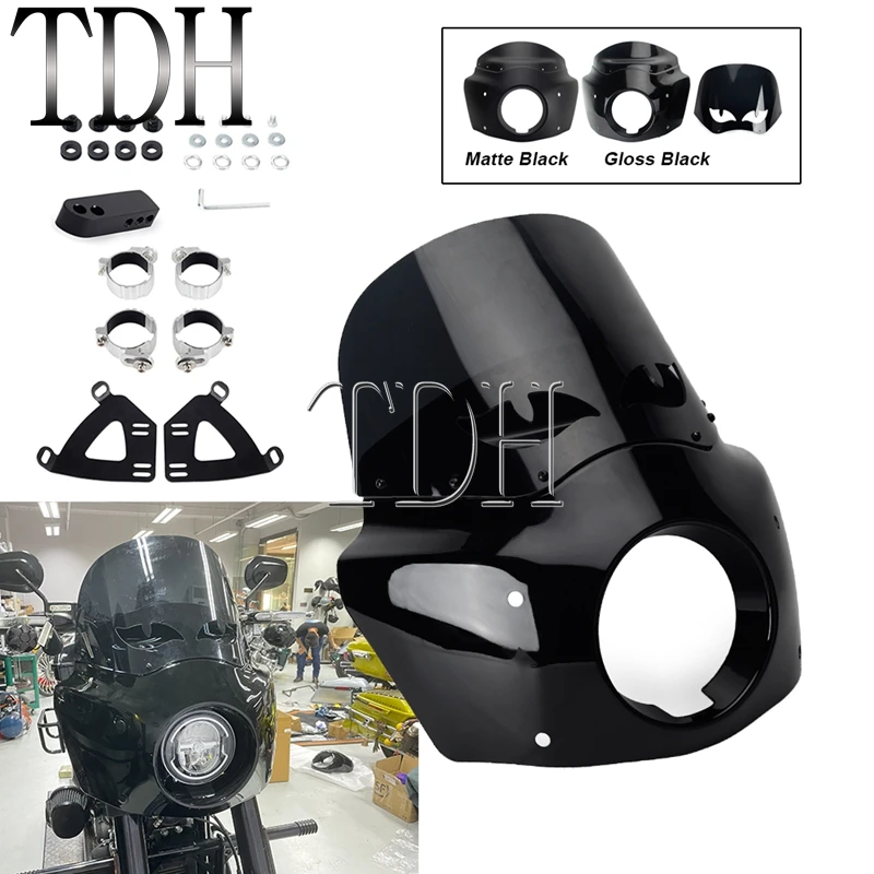 Обтекатель для лобового стекла 15 Дюймов 5 3/4 дюймов Стандартный чехол Dyna 06-17 Low Rider