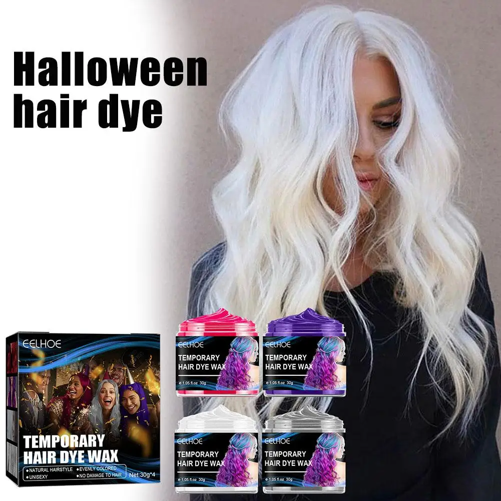 Temporary Hair Color Wax Washable Styling Hair Hair Diy Color Makeup Cream Party Cream One-time Cosplay Dye Instant E8m2