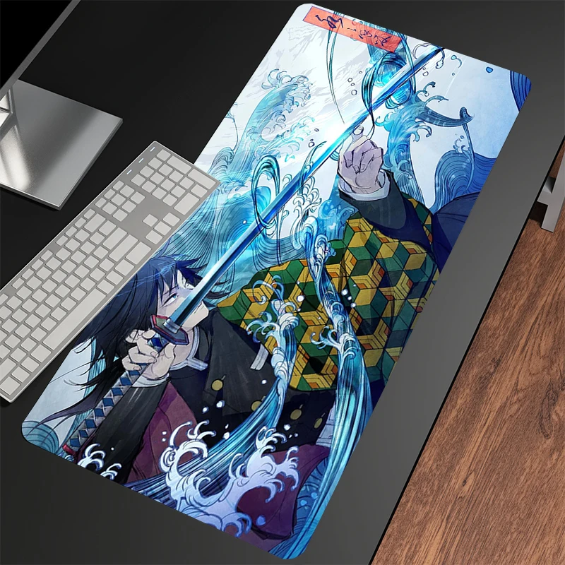 

Demon Slayer Mouse Pads Gaming Mousepad Gamer Mouse Mat Keyboard Mats Desk Pad Mousepads XXL 90x40cm For Computer Gaming Mat