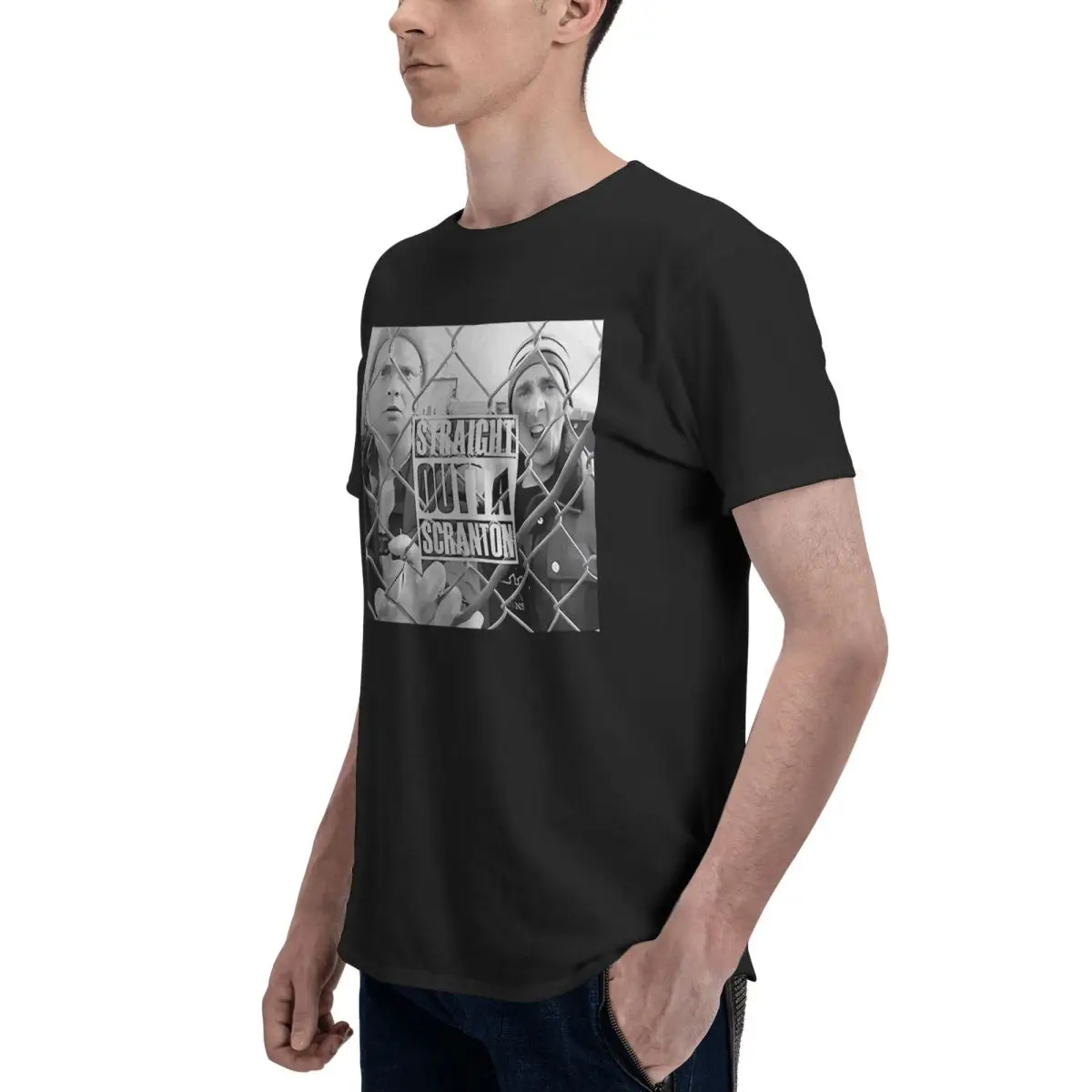 Фото Office Dunder Mifflin Dwight TV 100% algodón Casual Transpirable Confortable susu ropa de hombre ofertas regalos para hombre №5